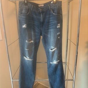 BCBGeneration Relaxed Distressed Denim Jeans